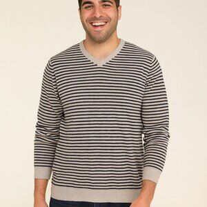 Vintage Y2K Goodale Sweater Stripes Crew Neck Size S Preppy Classic Nautical